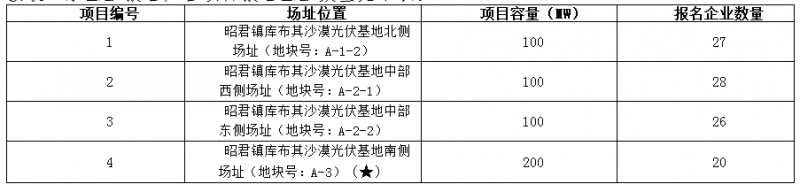 德令哈、格爾木、大同、泗洪等光伏領(lǐng)跑基地報(bào)名情況