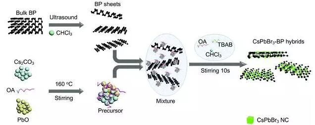 研究人員成功制備鈣鈦礦/黑磷低維復(fù)合納米材料