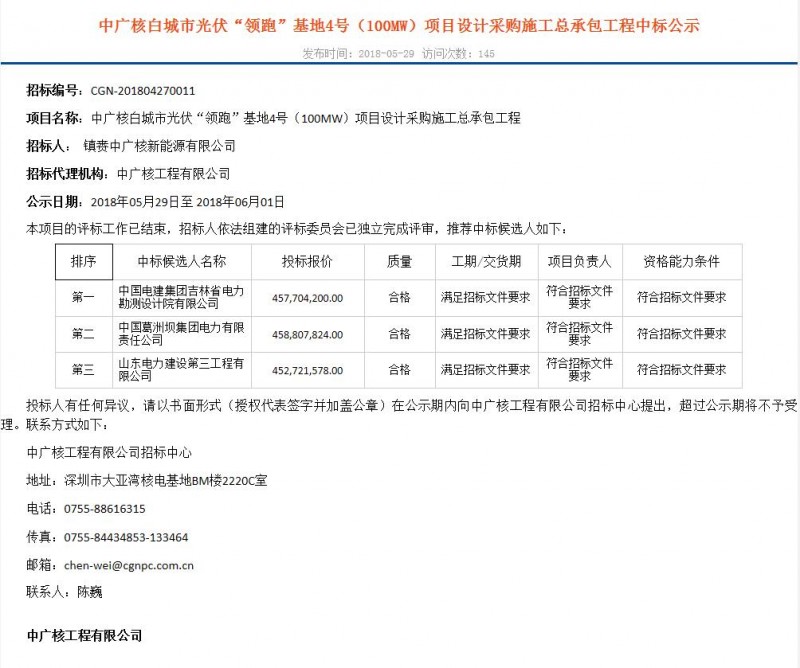 4.57—5.18元/W！白城、達(dá)拉特光伏領(lǐng)跑基地EPC中標(biāo)結(jié)果出爐！