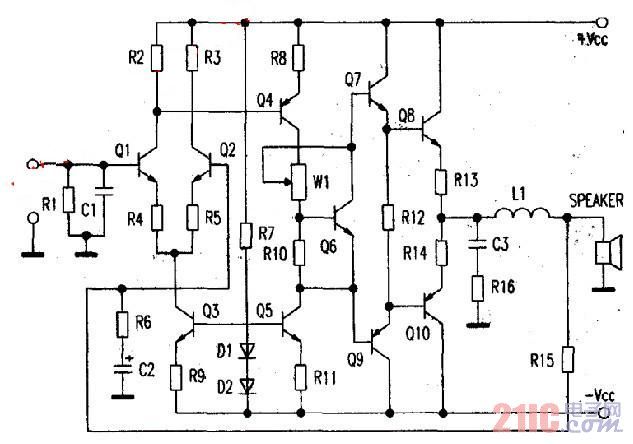 光伏OCL功放電路原理以及維修方法