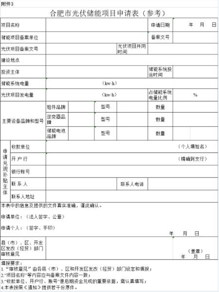 安徽合肥申報(bào)2018年第三批光伏度電補(bǔ)貼目錄、光儲系統(tǒng)應(yīng)用、創(chuàng)新示范項(xiàng)目